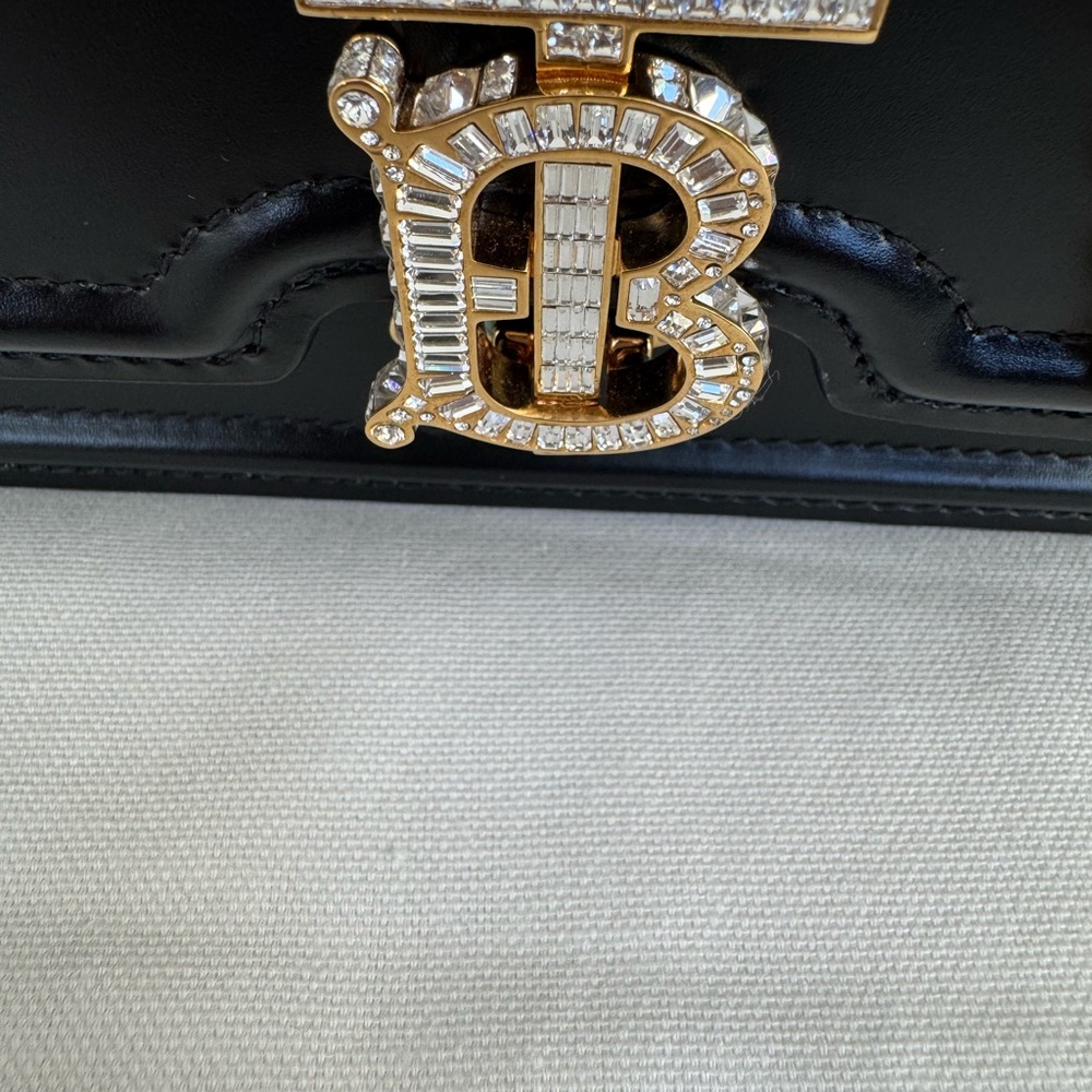 Burberry Chain Shoulder / Crossbody Bag Crystal-cut logo hardware at face - Picture 3 of 12